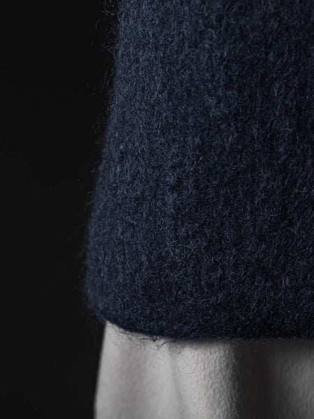 【deluxee'm】ループシャギーアシンメトリーベルトコート