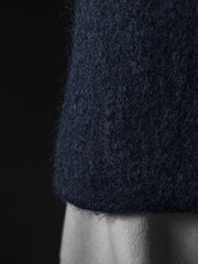 【deluxee'm】ループシャギーアシンメトリーベルトコート