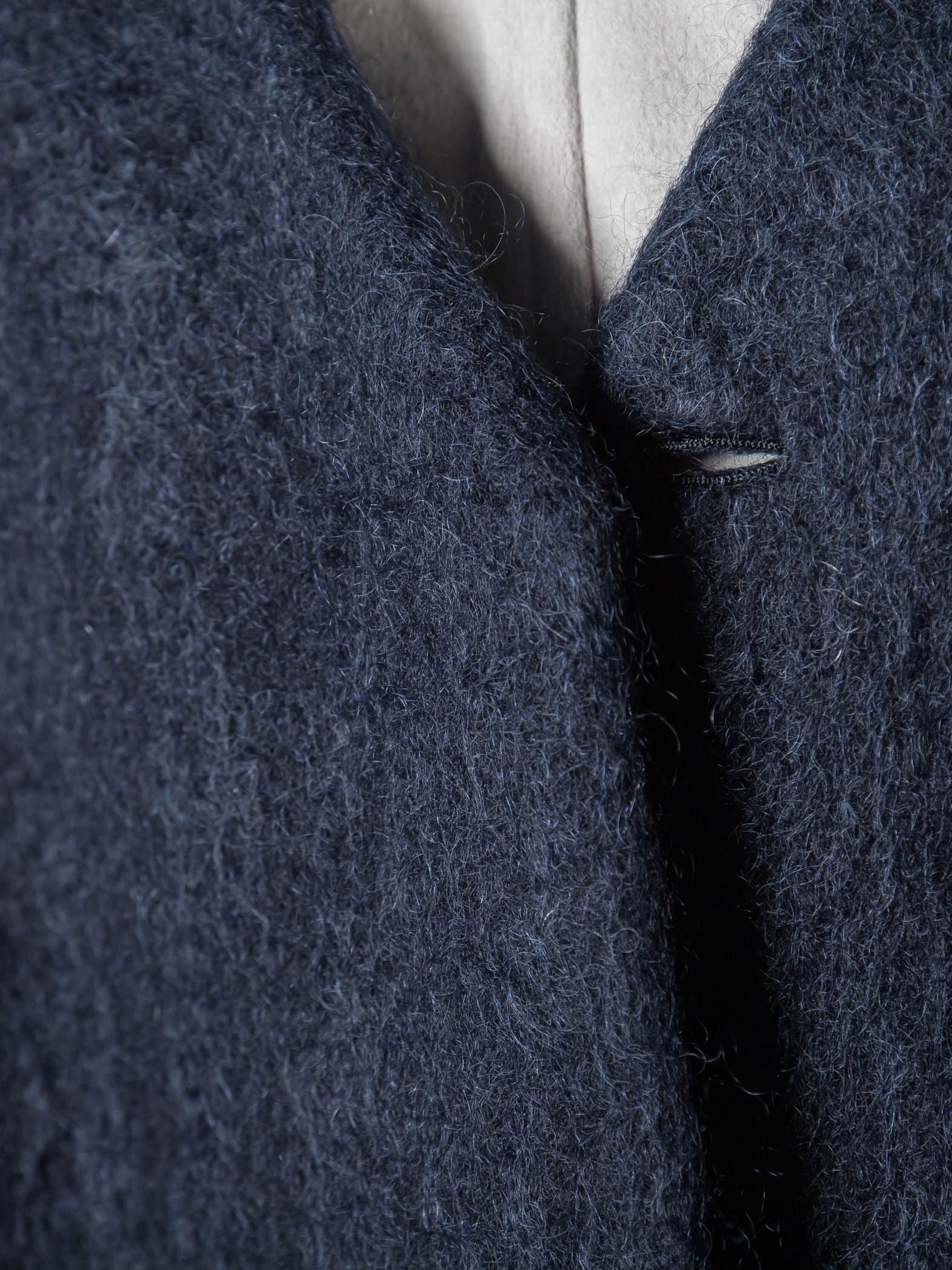 【deluxee'm】ループシャギーアシンメトリーベルトコート