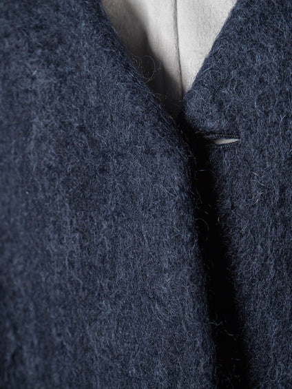 【deluxee'm】ループシャギーアシンメトリーベルトコート