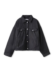 中綿デニムジャケット≪洗濯機で洗える≫