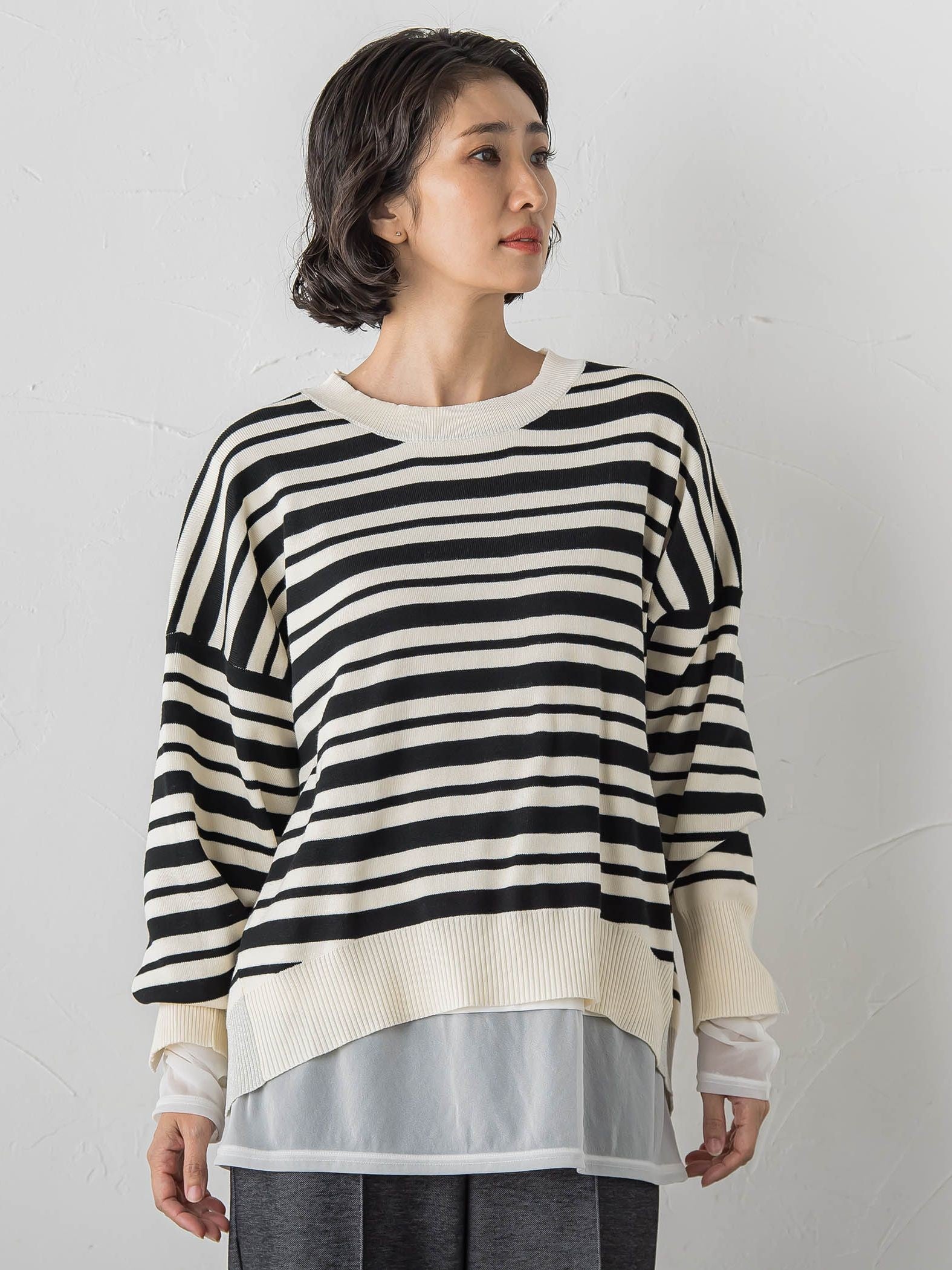 【WEB限定】”3コーデが叶う2点セット”ニット×シャツ