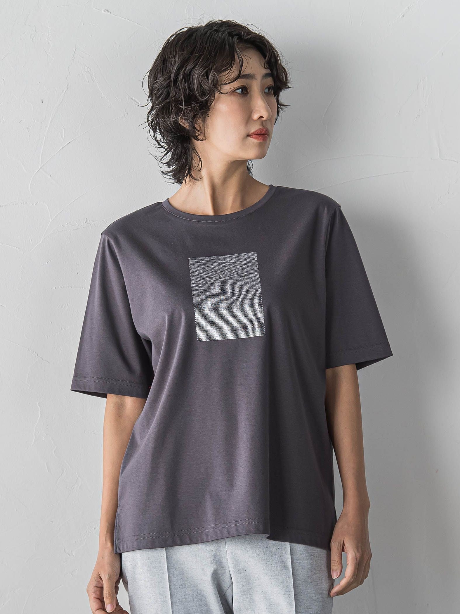 【大きいサイズ】刺繍Tシャツ