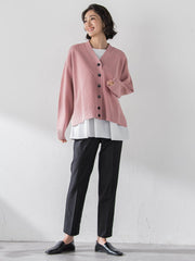 【大きいサイズ/WEB限定カラーあり】スポンディッシュニットカーディガン