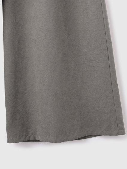 フィブリルサテンラップワイドパンツ≪洗濯機で洗える≫