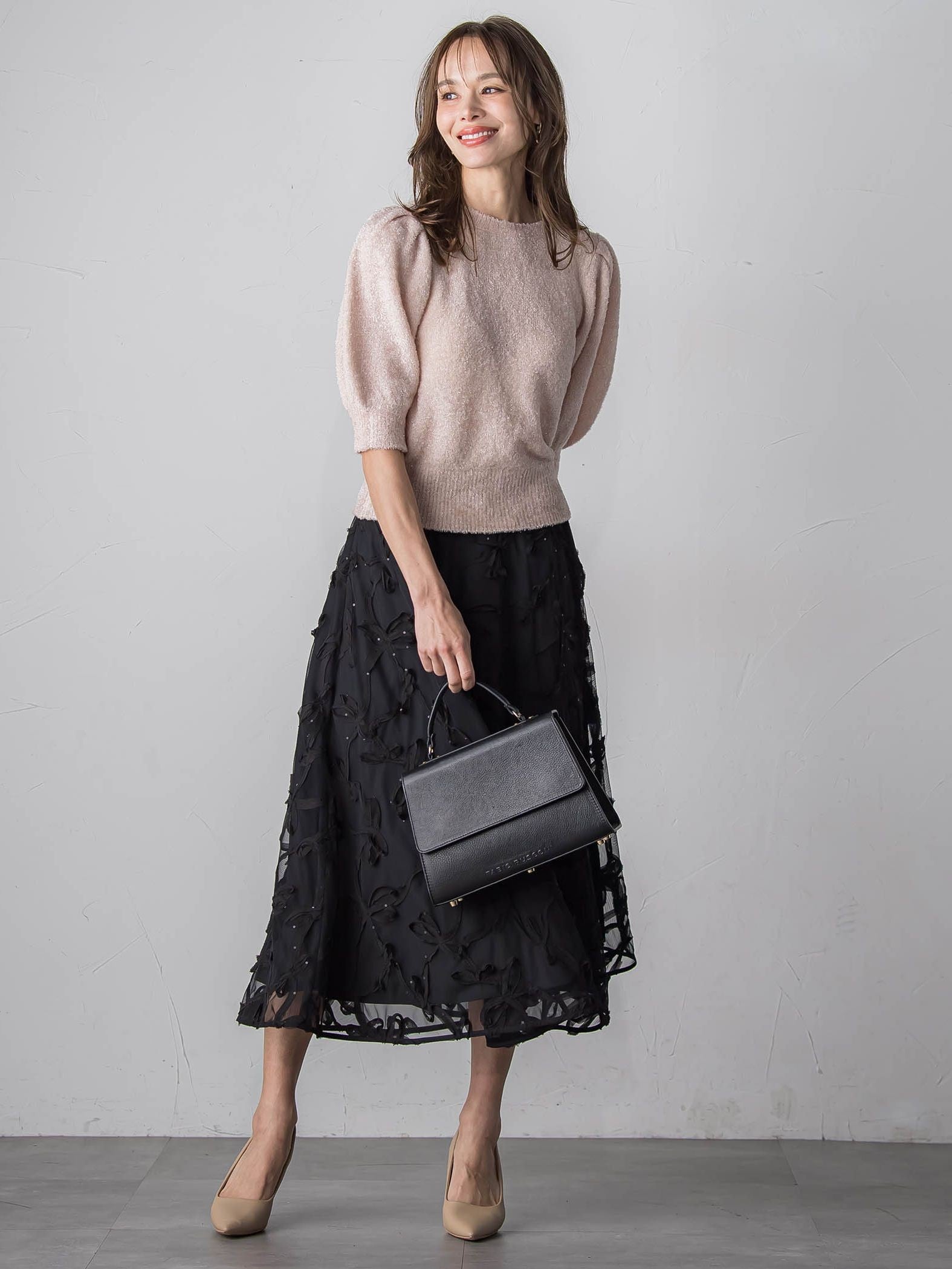 ラメシャギーニット≪手洗い可能≫