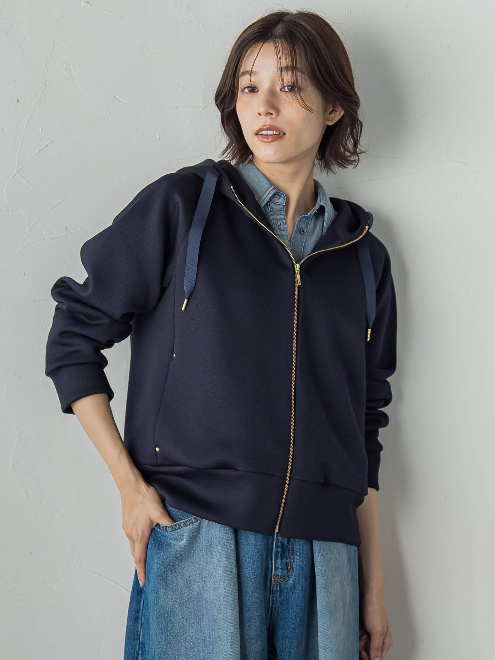 カルゼダンボールパーカー≪手洗い可能≫