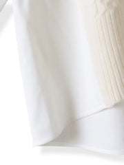 【大きいサイズ】ハミルトンケーブル切り替えニット