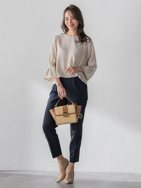 ダブルサテンブラウス