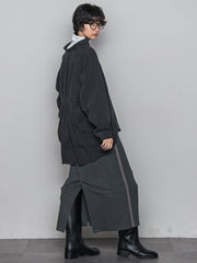 コーデュロイバックタックシャツ≪手洗い可能≫