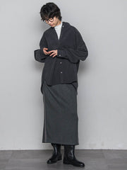 コーデュロイバックタックシャツ≪手洗い可能≫