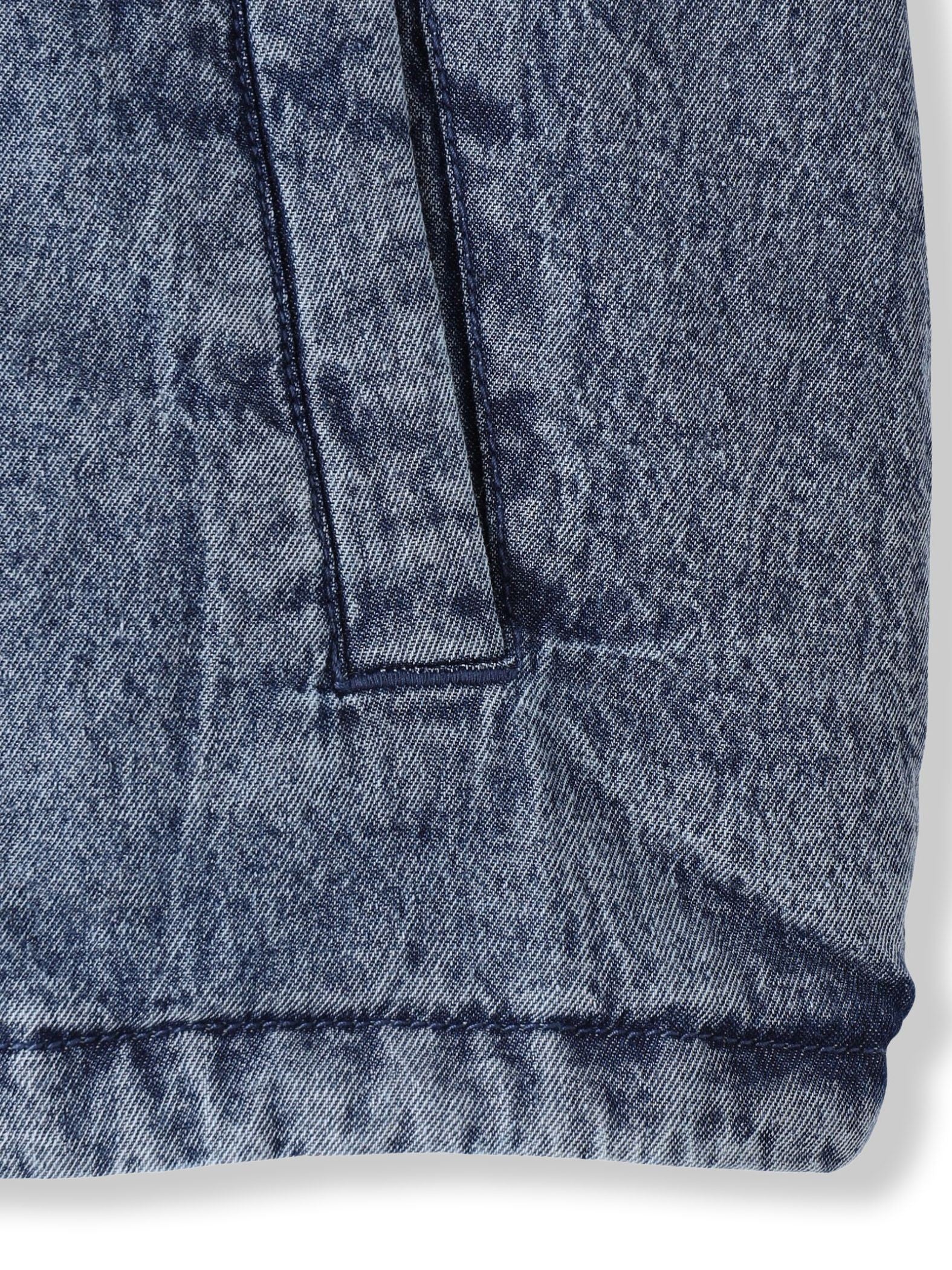 中綿デニムジャケット≪洗濯機で洗える≫