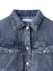 中綿デニムジャケット≪洗濯機で洗える≫