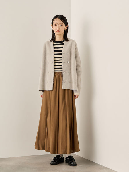 フェレットタッチWニットジャケット≪手洗い可能≫