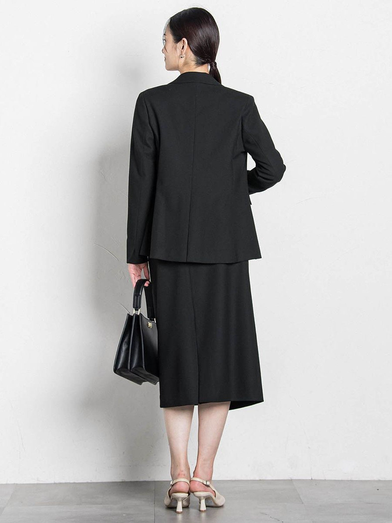 両面起毛ストレートスカート≪洗える/セットアップ対応≫