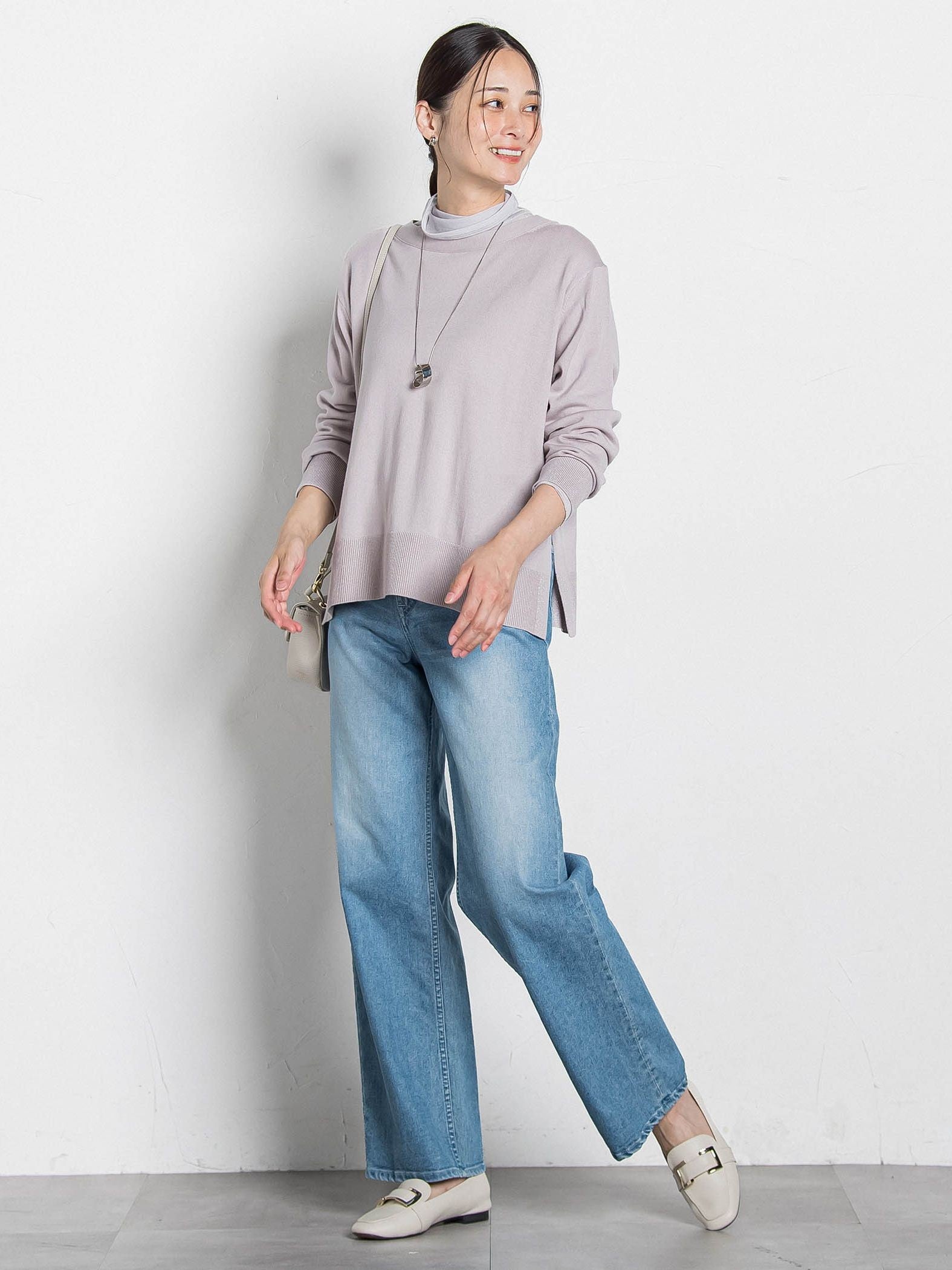 ANGELINAリブスリーブニット≪WEB限定11号/洗える≫