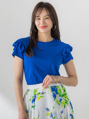 【WEB限定】ショルダーフリルカットソー