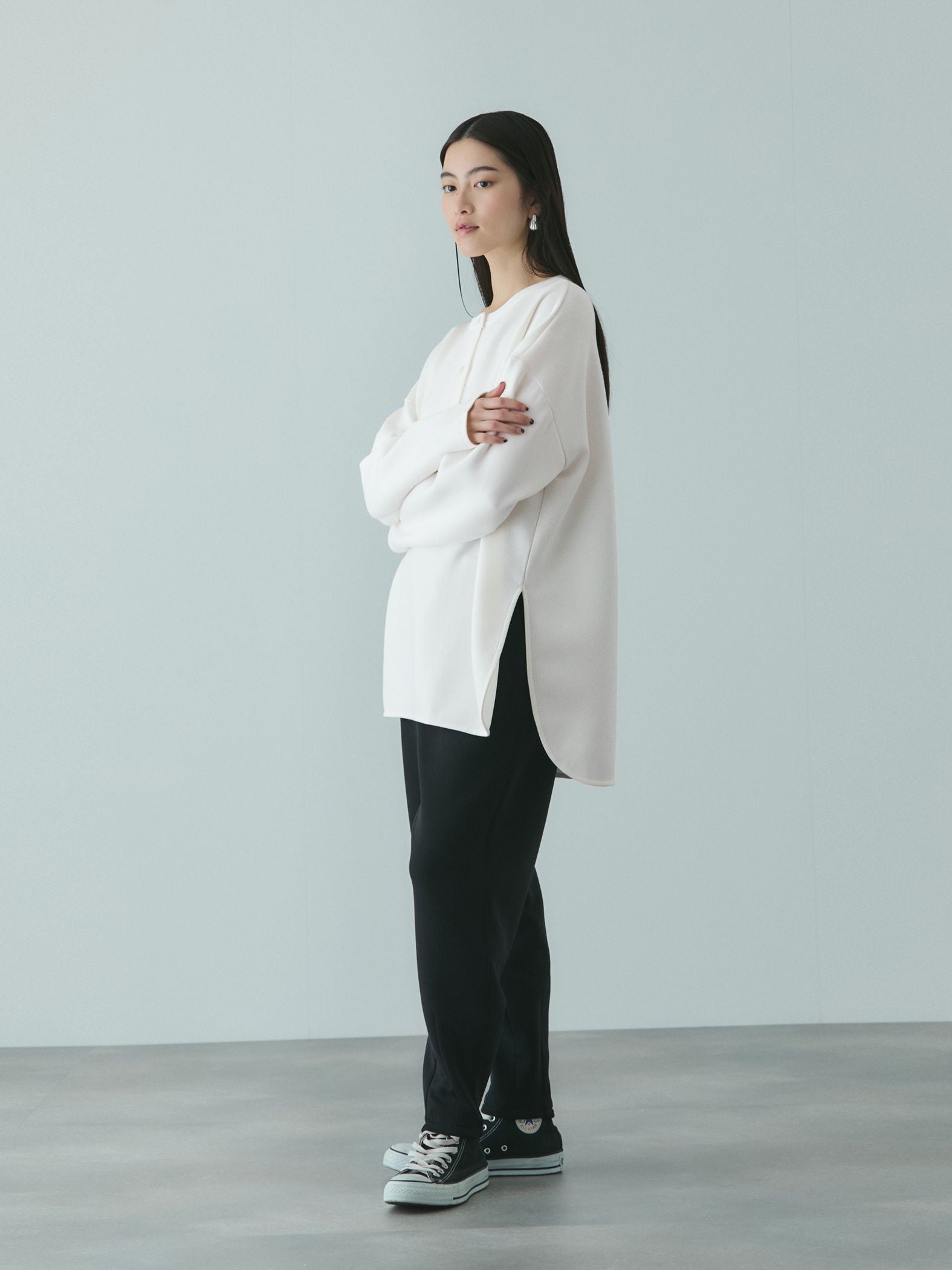 スポンディッシュオーバーサイズプルオーバー≪手洗い可能≫