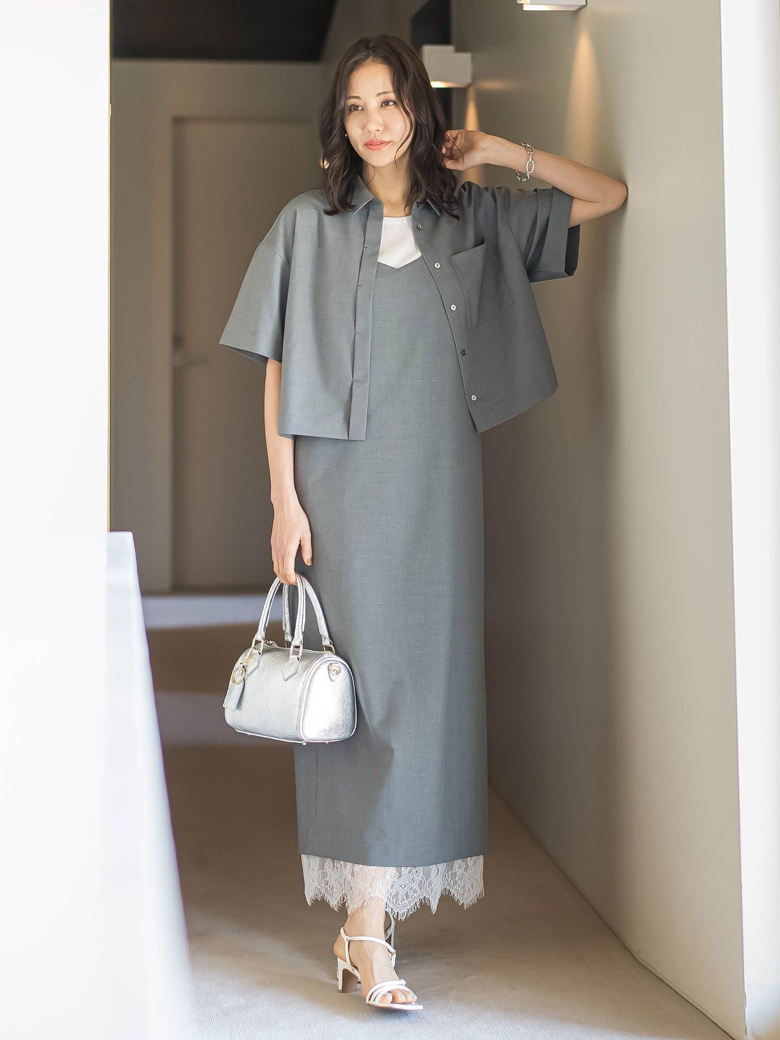 エディター東原妙子×LAUTREAMONT/レースワンピース