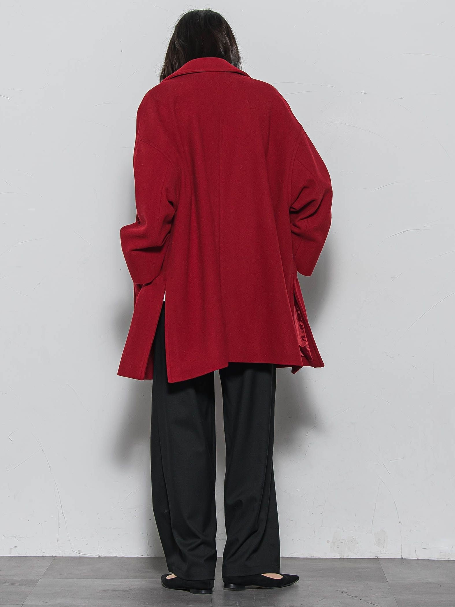 ラムウールダブルカラーコート