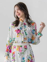 ビッグフラワーブーケブラウス