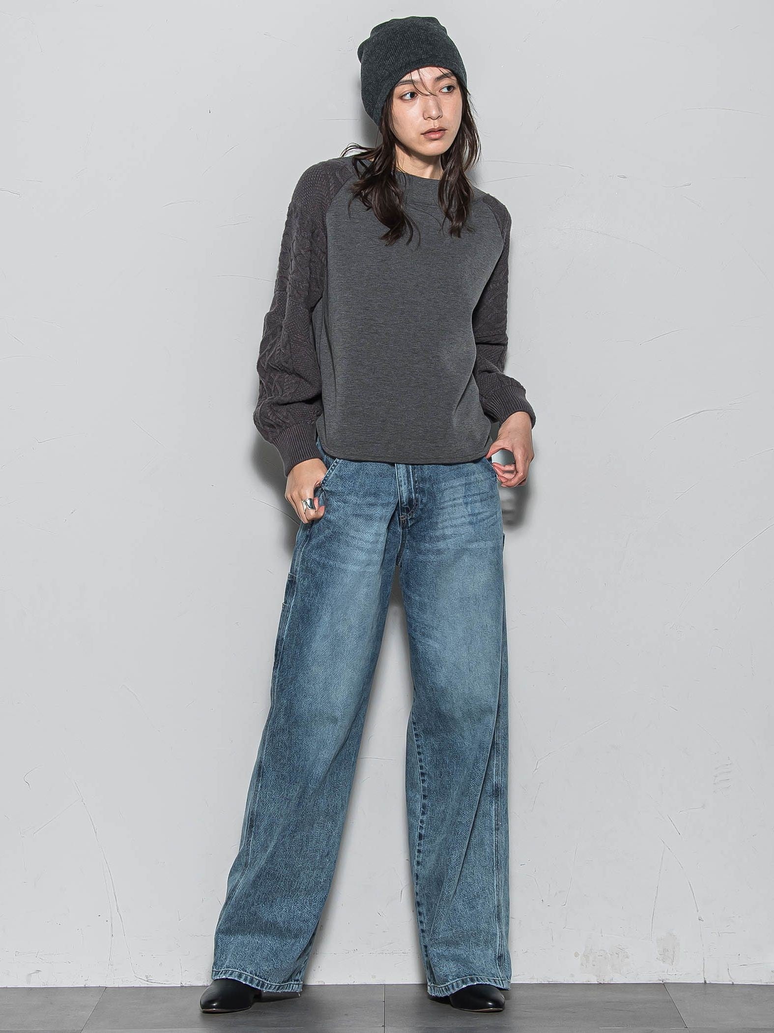 ときめきケーブルニット≪手洗い可能≫