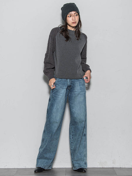 ときめきケーブルニット≪手洗い可能≫