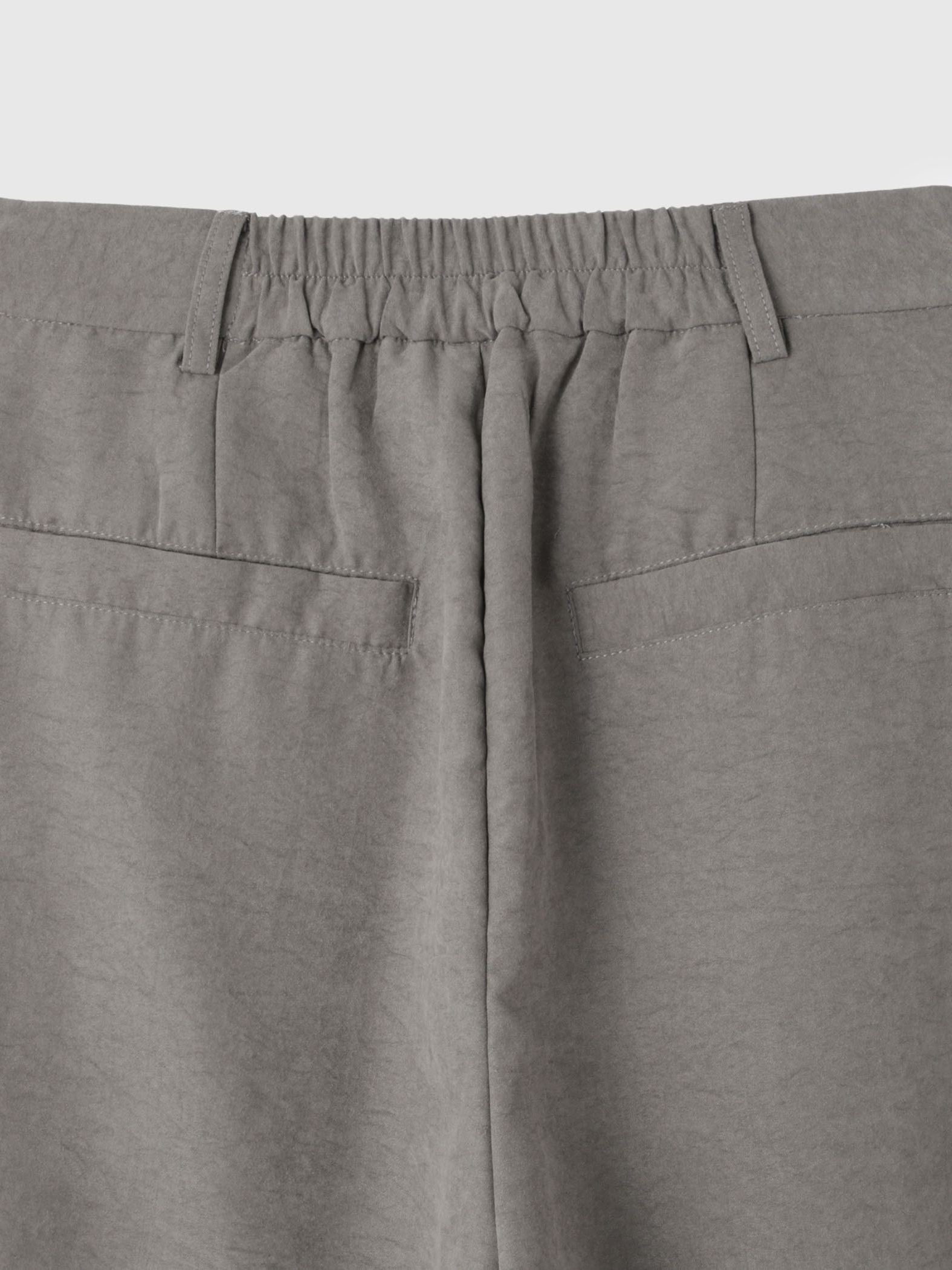 フィブリルサテンラップワイドパンツ≪洗濯機で洗える≫