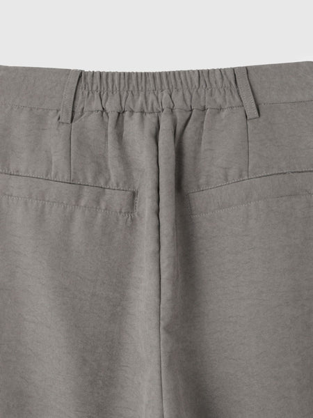 フィブリルサテンラップワイドパンツ≪洗濯機で洗える≫