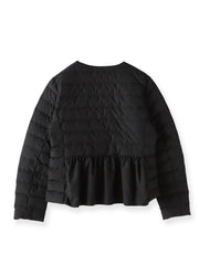 ペプラムダウンジャケット