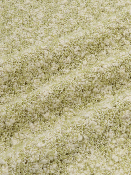 ＜陰影で魅せる＞ツイード風MIXスラブポロカーデ