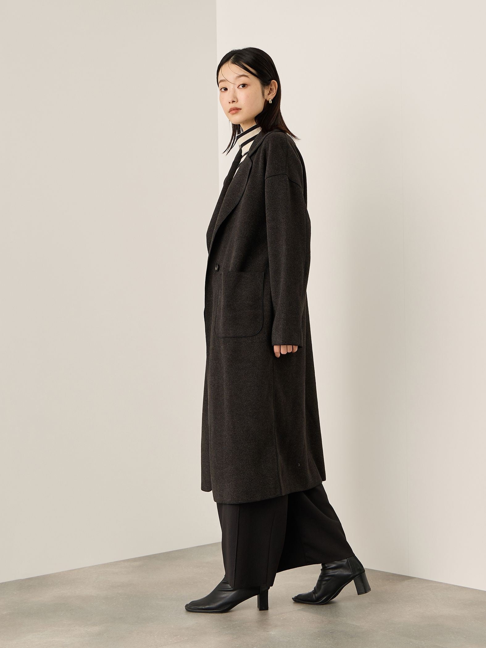 ブランケットメルトンガウンコート