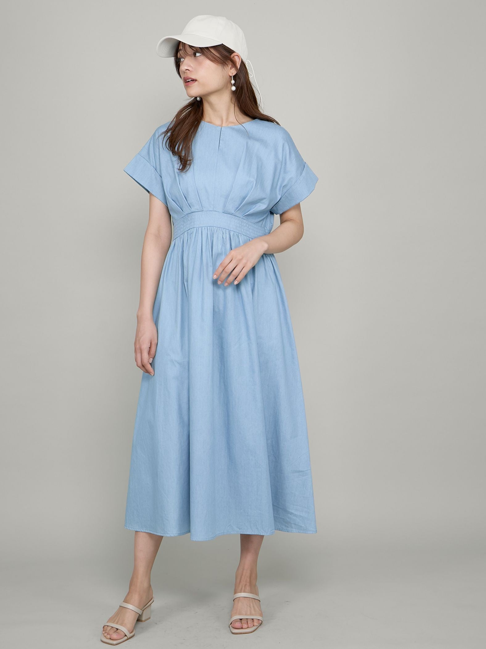 【Casselini】バックコードリボンキャップ