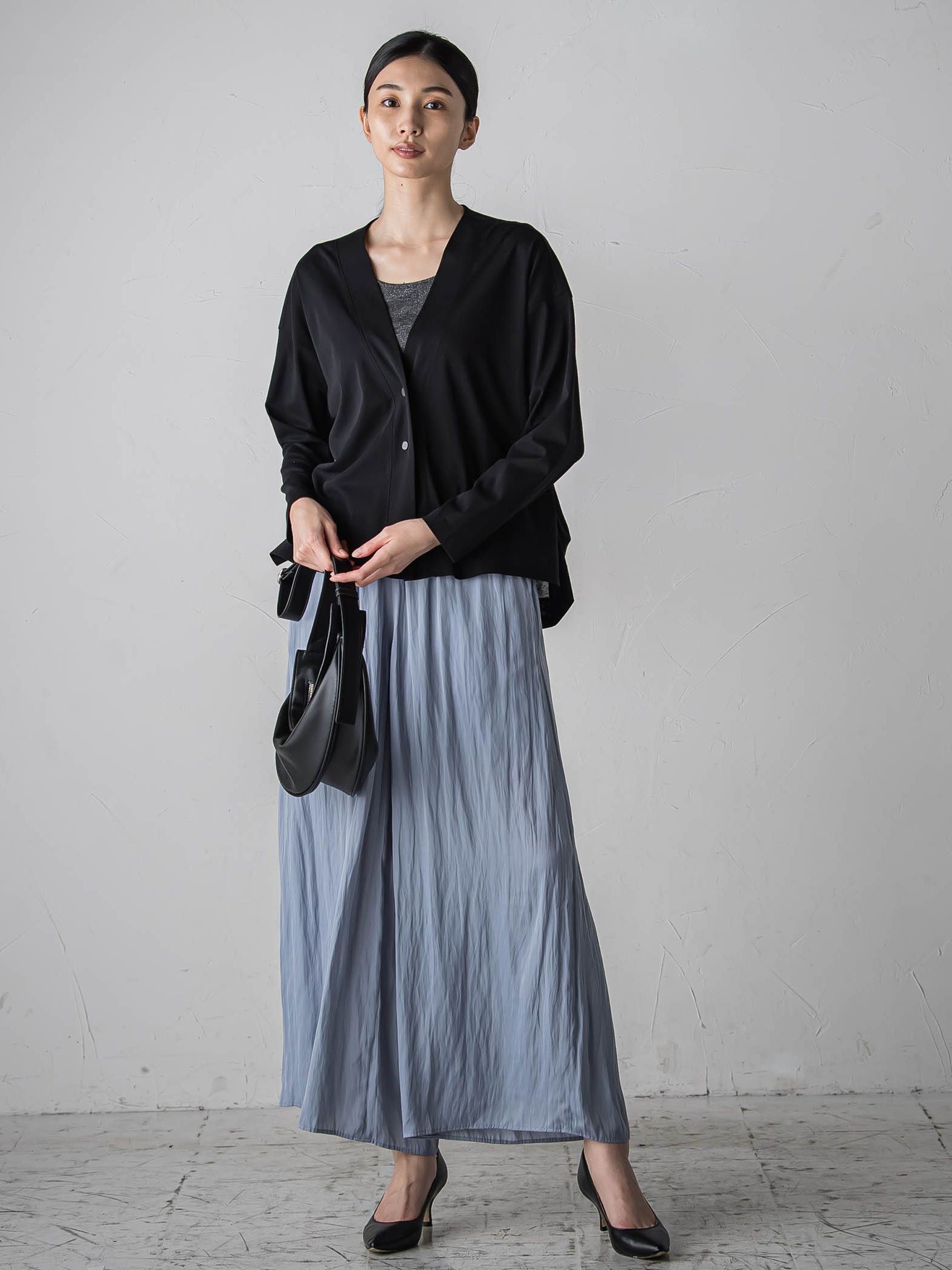 【カタログ掲載】スエードタッチサテンパンツ≪洗濯機で洗える≫