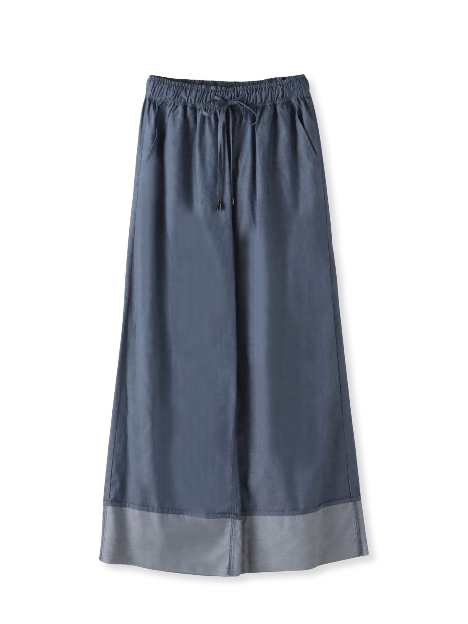 【biyori】ダンガリーワイドパンツ≪手洗い可能≫