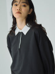 配色ポロスウェットプルオーバー≪セットアップ対応/手洗い可能≫