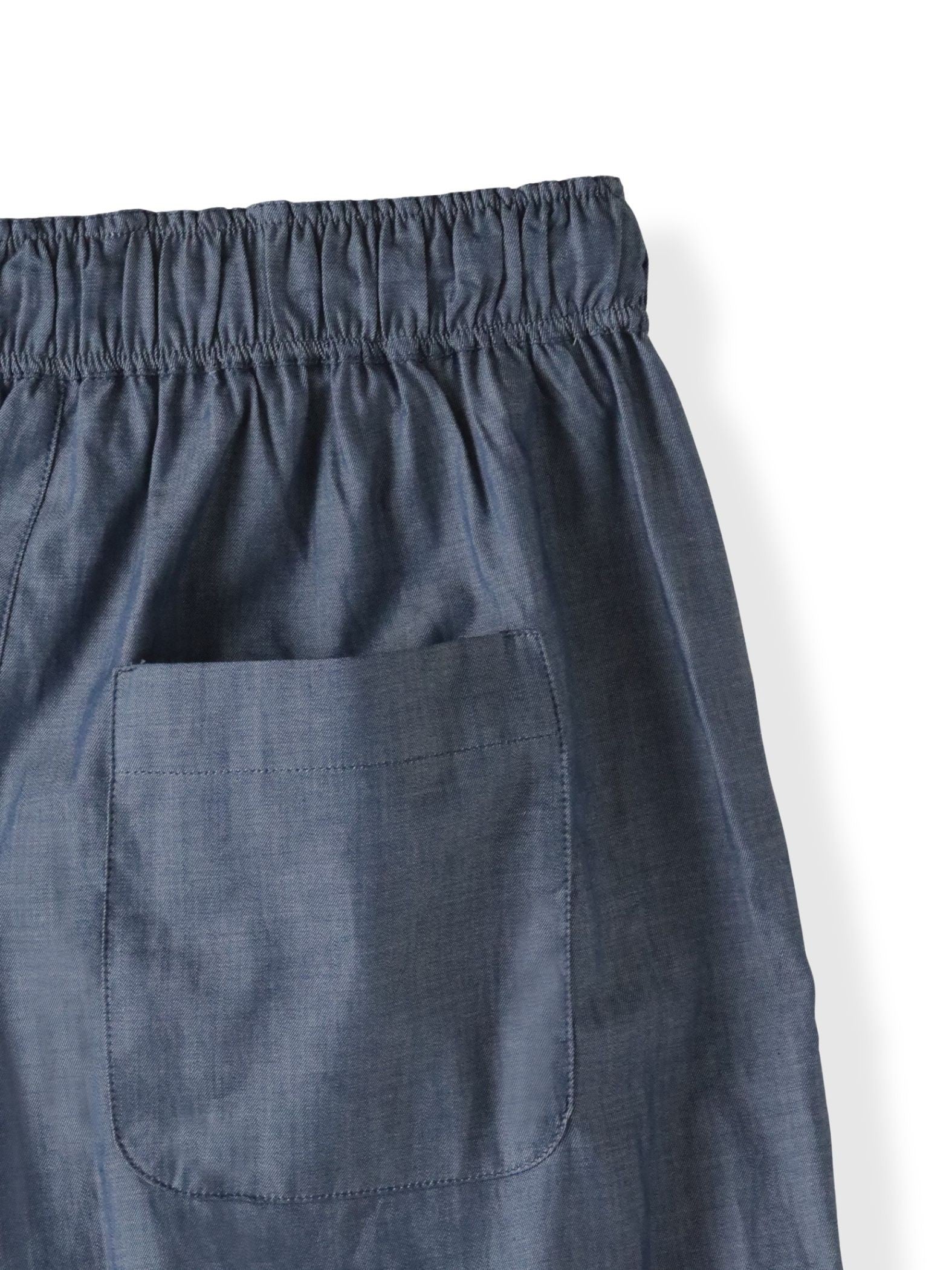 【biyori】ダンガリーワイドパンツ≪手洗い可能≫