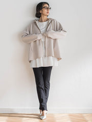 ストレッチダンボールジップパーカー