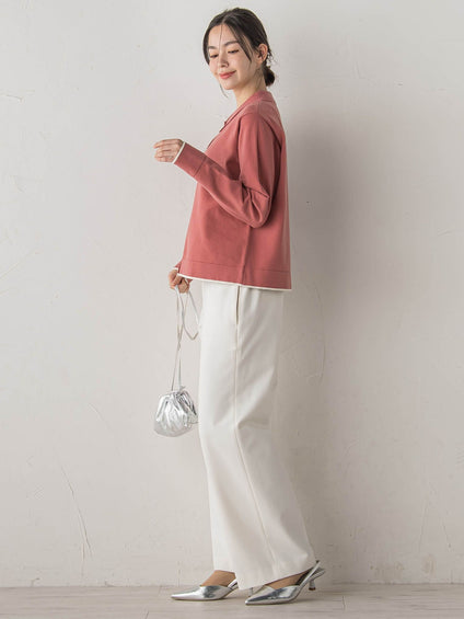 スーパーストレッチステンカーディガン≪洗濯機で洗える≫