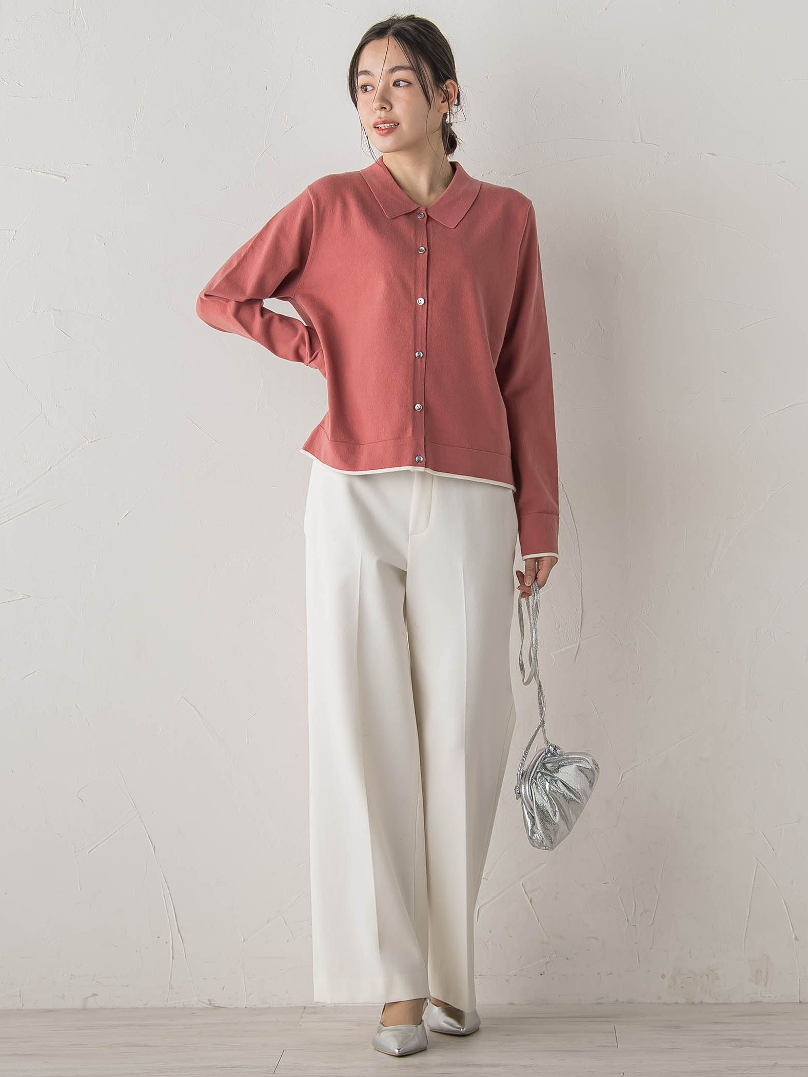 スーパーストレッチステンカーディガン≪洗濯機で洗える≫