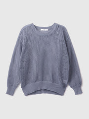 クルーネックワイドプルオーバー