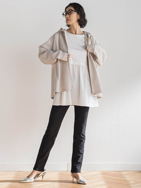 ストレッチダンボールジップパーカー