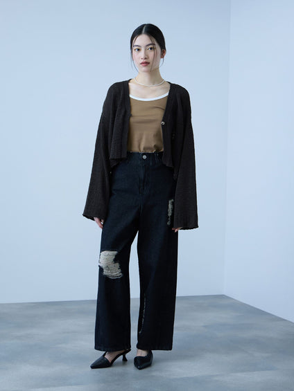 バイカラーパイピングタンクトップ