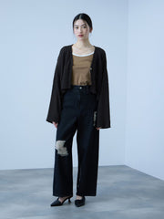 バイカラーパイピングタンクトップ