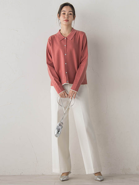 スーパーストレッチステンカーディガン≪洗濯機で洗える≫