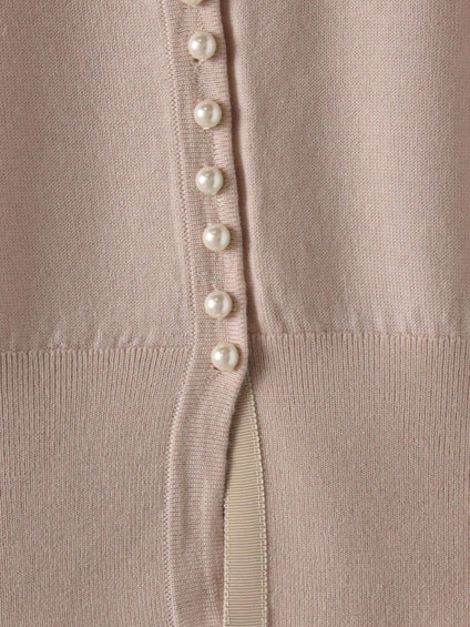 前後2wayパールボタンカーディガン