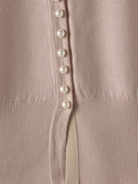 前後2wayパールボタンカーディガン