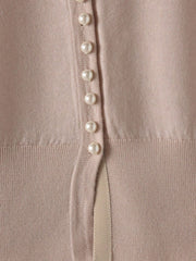 前後2wayパールボタンカーディガン