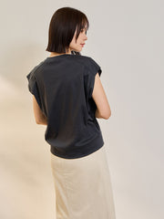 《予約》【着るUVケア】タック プルオーバー