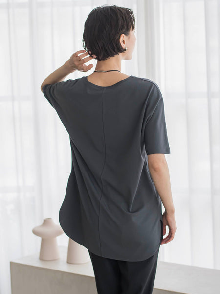 【WEB限定/大きいサイズ】”細身パンツも怖くない”Tシャツチュニック